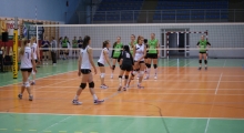Baraże o 1 Ligę - Proszowice - AGH Kraków - AZS AWF UKSW Warszawa. 2015-04-11