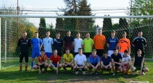 Juniorzy Bronowianki na treningu z Tomaszem Rząsą. 2016-04-13